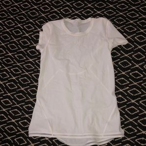 Lululemon white exercise shirt